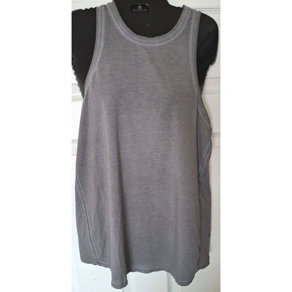 Lululemon All Tied Up Tank top Womens Medium Gray Sleevless Yoga Activewear